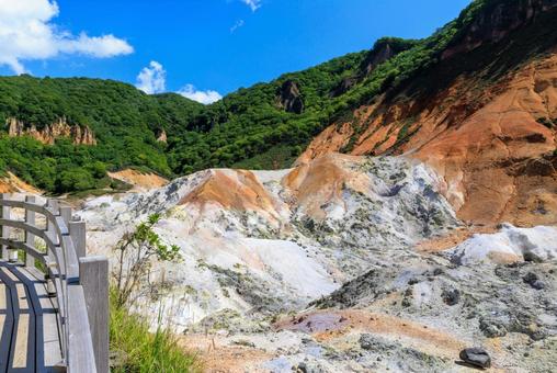 登別地獄谷 地獄谷,登別地獄谷,登別の写真素材