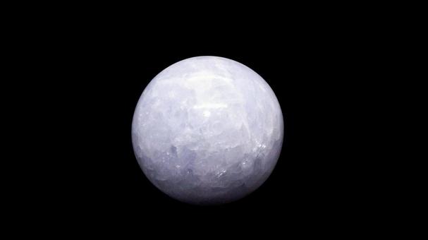 セレスタイト球体のディテール セレスタイト,天青石,丸玉の写真素材