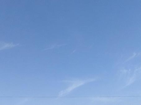 朝の青空 朝の青空の写真