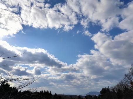 函館の青空 青空,晴天,雲の写真素材