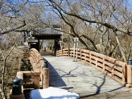 信濃高遠城本丸前 高遠城,高遠,城の写真素材