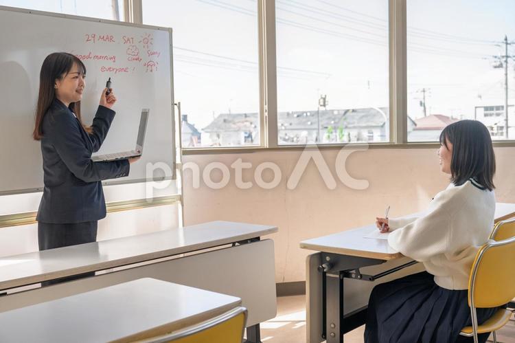 学習風景 教育,授業,教師の写真素材