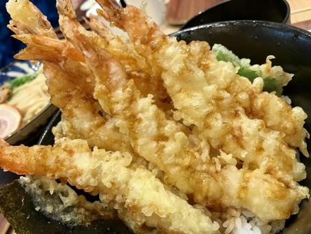 海老づくし天丼 天丼,海老天,天ぷらの写真素材