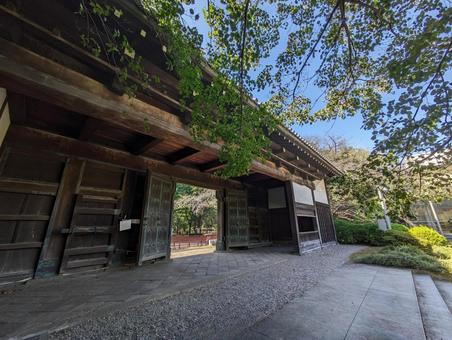 Photo, tokyo national museum, tokyo national museum kuromon gate, old state ikeda house table door, 