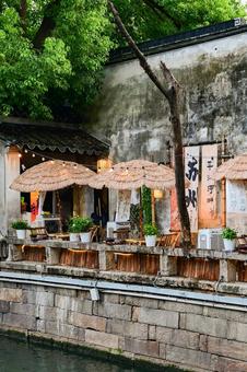 Photo, suzhou, pingjiang road, yangtze river (in china), 