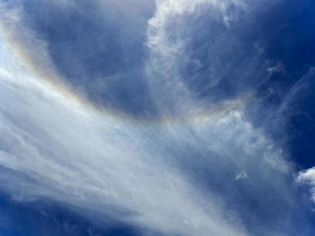 ハロ現象(日暈) 04 ハロ,日暈,ひがさの写真素材