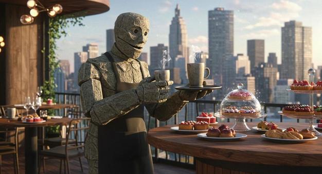 超高層カフェのゴーレム・バリスタ 超高層カフェのゴーレム・バリスタの写真