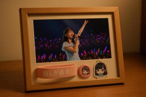 推しの思い出を飾る写真立て 推しの思い出を飾る写真立ての写真