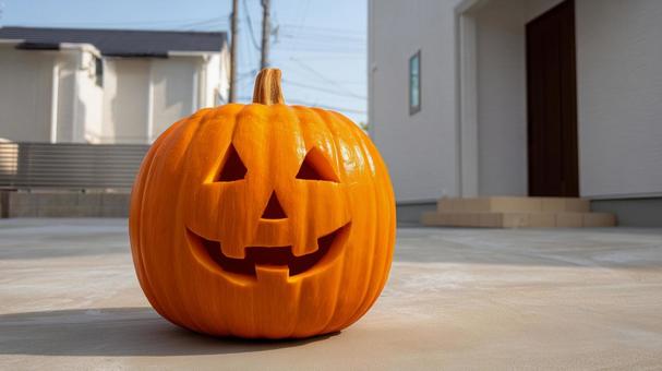 ハロウィンのカボチャの飾り 01 ハロウィンのカボチャの飾り 01の写真