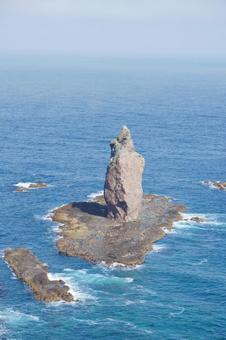 Photo, divinity rock, kamiaki cape, rock, 