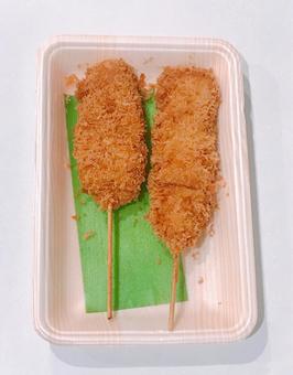 串かつ 串カツ,串揚げ,串の写真素材