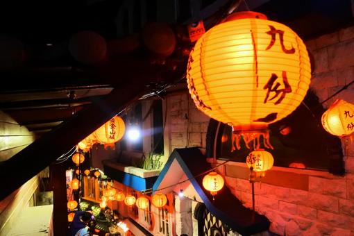 台湾 九份 台湾 九份 九份,赤提灯,赤の写真素材