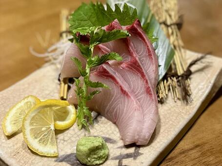 カンパチの刺身 カンパチ,カンパチの刺身,刺身の写真素材