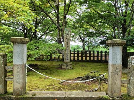 吉崎御坊本堂跡 蓮如の里 吉崎御坊本堂跡 蓮如の里 吉崎御坊,吉崎御坊旧跡,本堂の写真素材