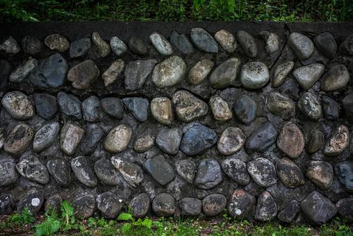 石で作られた塀 石で作られた塀の写真