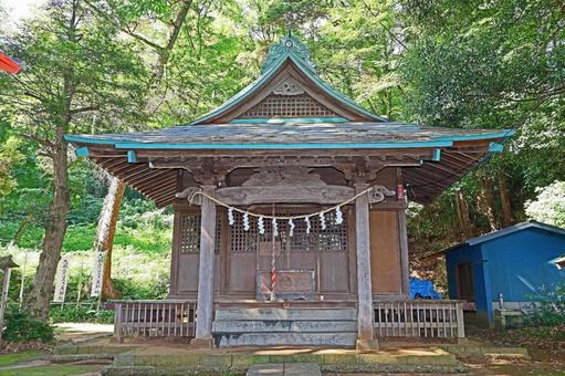 大麻止乃豆乃天神社(稲城) 大麻止乃豆乃天神社(稲城) 大麻止乃豆乃天神社,櫛真智命,旧郷社の写真素材