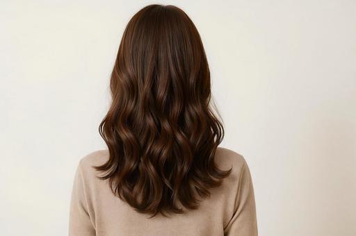 ヘアスタイル女性の後ろ姿ロングヘア・髪型 ヘアスタイル女性の後ろ姿ロングヘア・髪型の写真