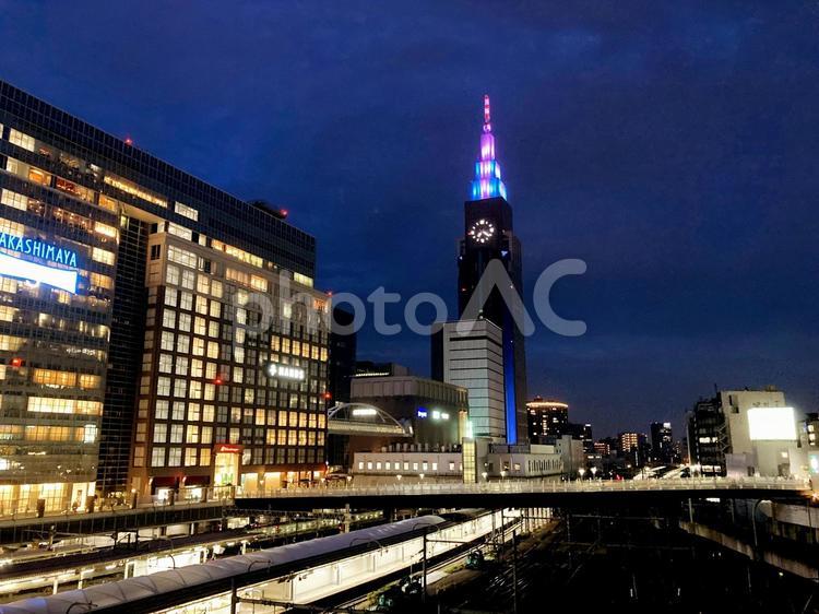 東京風景・新宿駅 jr新宿駅,jr,線路の写真素材