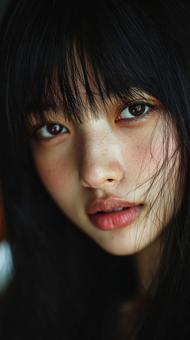 内面から輝く美しさを捉えた女性 内面から輝く美しさを捉えた女性の写真