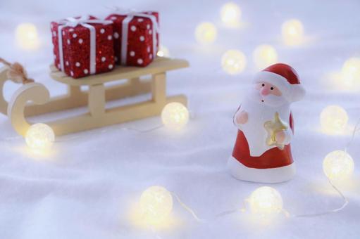 サンタとプレゼント クリスマス,プレゼント,サンタクロースの写真素材