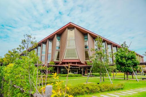 【石川】綺麗な石川県立図書館 石川,金沢,ishikawaの写真素材