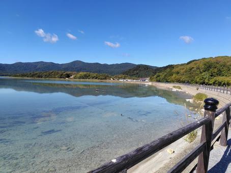 宇曽利山湖 青森,恐山,宇曽利山湖の写真素材