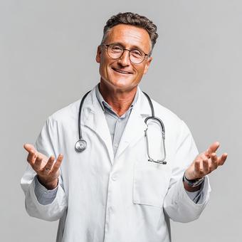 親しみやすい男性医師 親しみやすい男性医師の写真