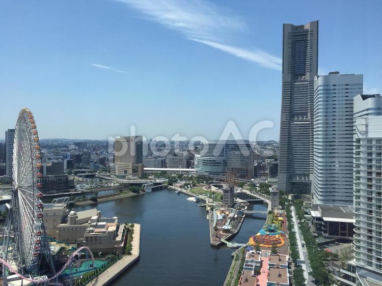 みなとみらい。見下ろした景色 都市,建築,横浜の写真素材