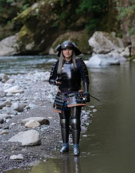 甲冑少女の写真