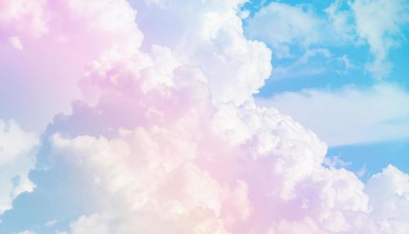 カラフルな雲の背景画像 カラフルな雲の背景画像の写真