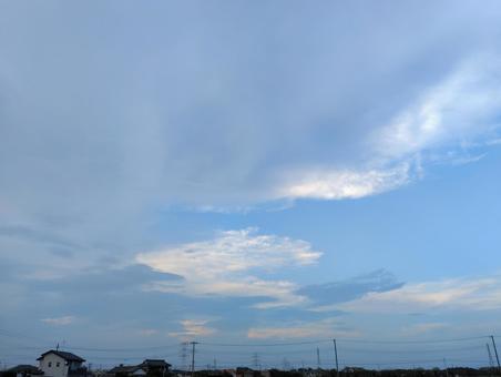 青と白の雲 青と白の雲の写真