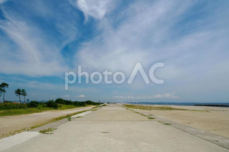 浜辺の風景(34) 海,波,砂浜の写真素材