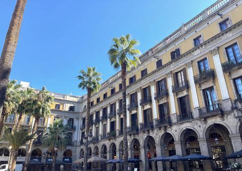 レイアール広場(バルセロナ) レイアール広場(バルセロナ) バルセロナ,スペイン,カタルーニャの写真素材