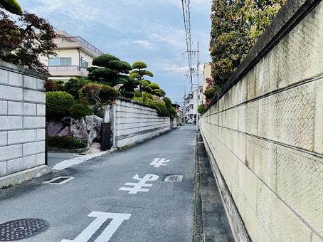 東大阪市若江北町の住宅街 住宅街,住宅地,生活道路の写真素材