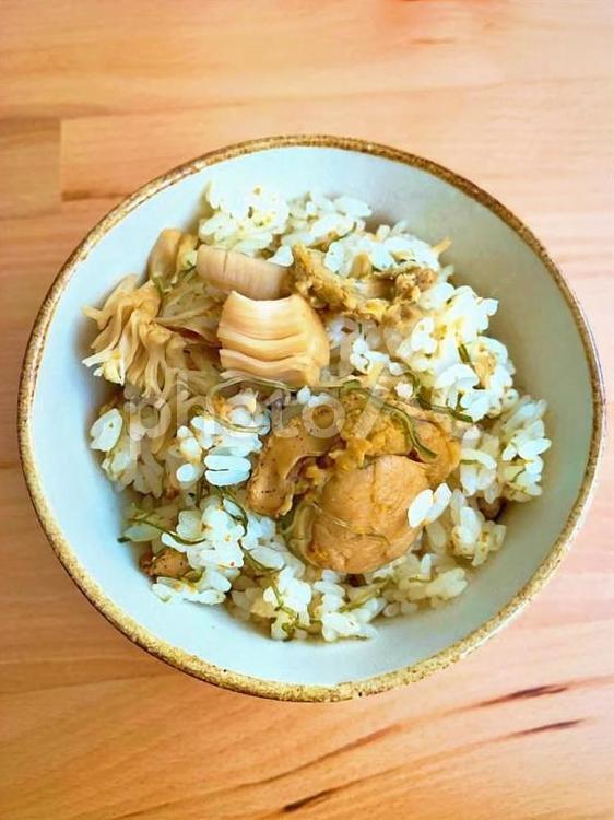 炊き込みご飯　ホタテ　 炊き込みご飯,ホタテ,帆立の写真素材
