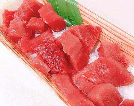 本鮪ブツ切り 本鮪ブツ切り,本鮪上赤身ブツ切り,本鮪赤身ブツ切りの写真素材