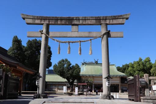 生國魂神社 鳥居 生國魂神社 鳥居 生國魂神社,鳥居,いくくにたまじんじゃの写真素材