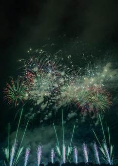 常総きぬ川花火大会 常総きぬ川花火大会 常総きぬ川花火大会,花火,fireworksの写真素材