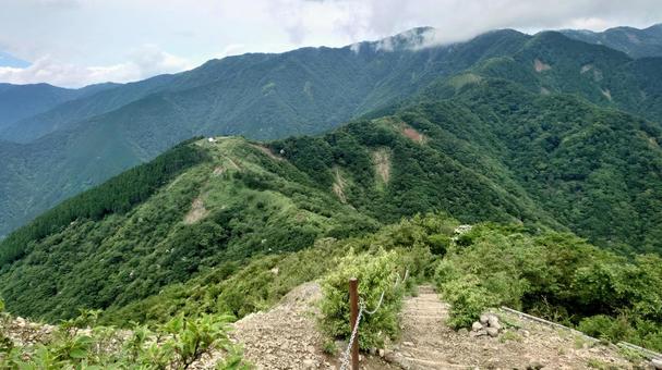 丹沢山表尾根 丹沢山表尾根 山,登山,自然の写真素材