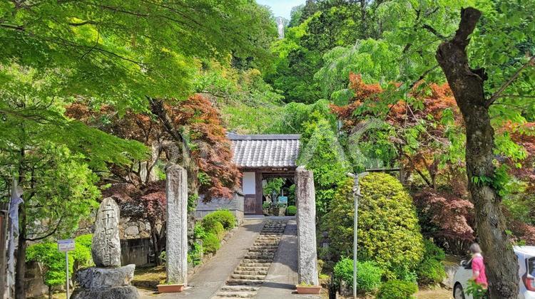 秩父34観音 27番 大渕寺 参道口 大渕寺,龍河山,参道口の写真素材
