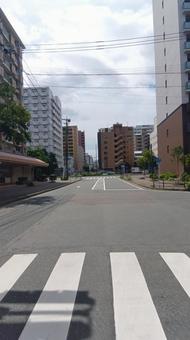 道路　-博多区　築港 道路,街中,風景の写真素材