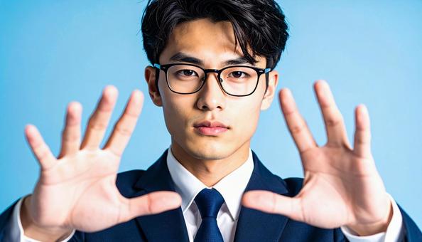 眼鏡をかけた知的で真面目そうな若い男性 眼鏡をかけた知的で真面目そうな若い男性の写真