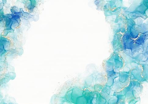 Background Texture Alcohol Ink Watercolor Art Lame Glitter Gold Powder Blue Emerald Blue Background Texture Alcohol Ink Watercolor Art Lame Glitter Gold Powder Blue Emerald Blue