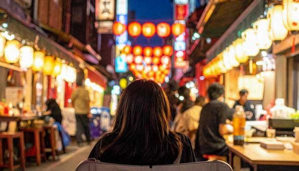 屋台の街並みイメージ 屋台の街並みイメージの写真