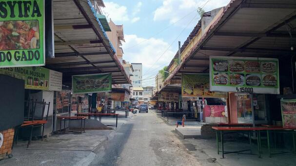 インドネシアの路地裏 路地,小道,暮らしの写真素材