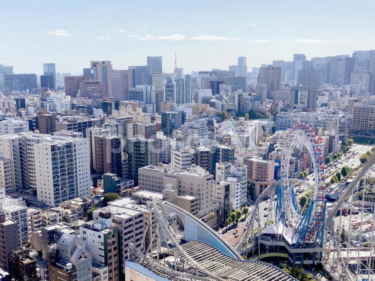 東京風景・文京区春日 春日,文京区,文京シビックセンターの写真素材