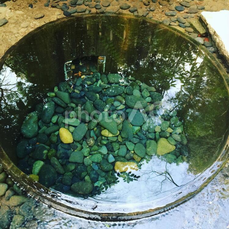 清正の井 何人もありません,光,公園の写真素材