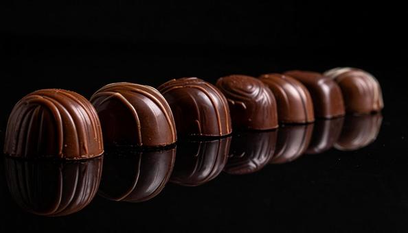 洗高級チョコレートのプレゼンテーション 洗高級チョコレートのプレゼンテーションの写真