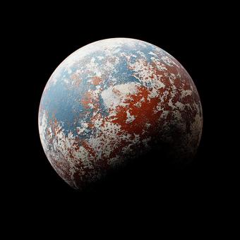 未知の惑星のクローズアップ 未知の惑星のクローズアップの写真