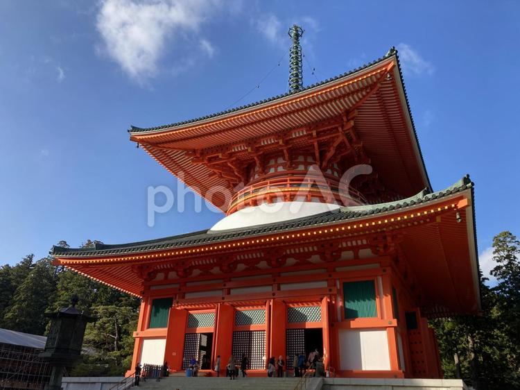 高野山　金剛峯寺　壇上伽藍　根本大塔 高野山,金剛峯寺,壇上伽藍の写真素材